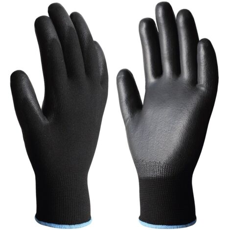 Gants en polyester avec paume en polyuréthane (taille 11) noirs