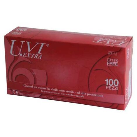 Gants en vinyle Uvi Extra pz.100 XL