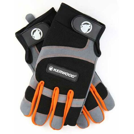 Gants gris. Bois et Jardin. Taille 10. Kerwood