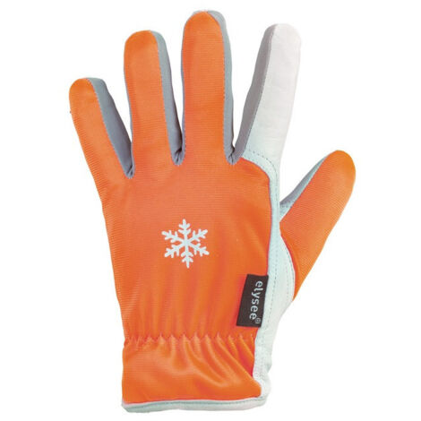 Gants GROEDEN taille 10 orange/gris argenté EN 388/EN 511 PSA II ELYSEE (Par 12)