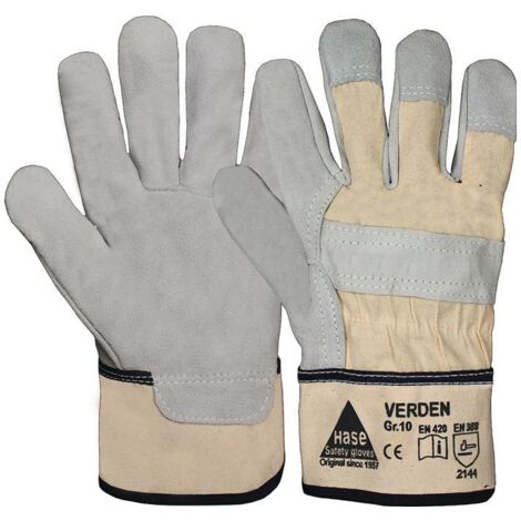 Gants Hase Verden gris / naturel taille 10 - 211400-10