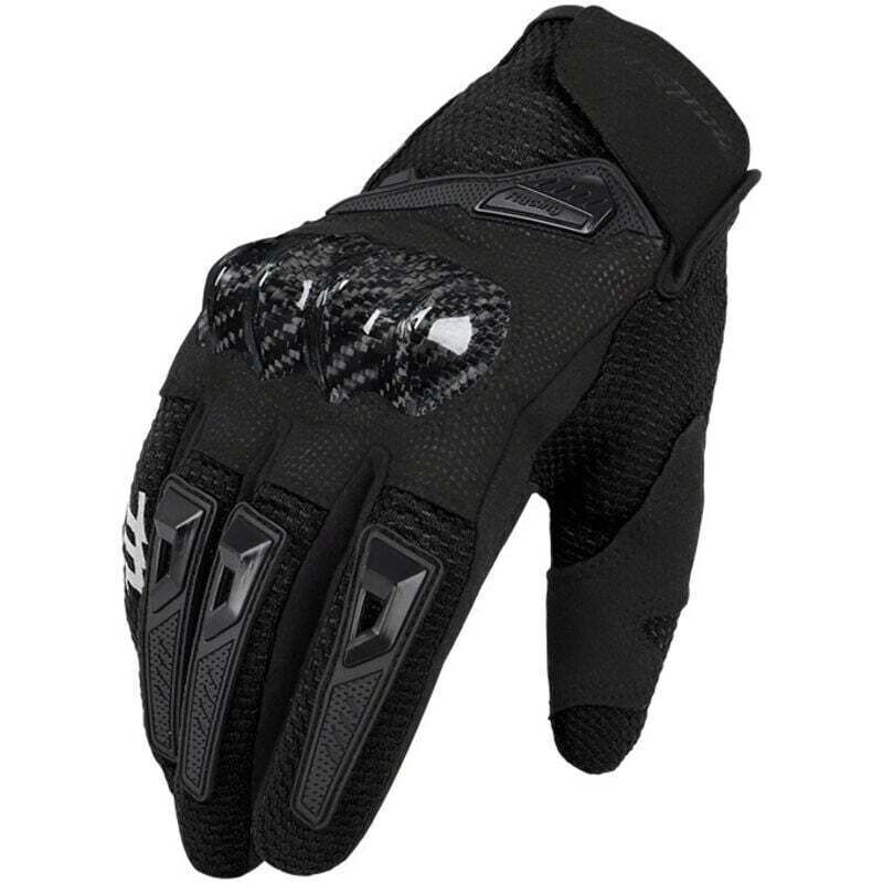 Gants Homologués, XU, Écran Tactile Plein-Doigt Respirant pour Homme et Femme, Conviennent à Scooter,Largeur de paume 8,5-9,0 Circonférence