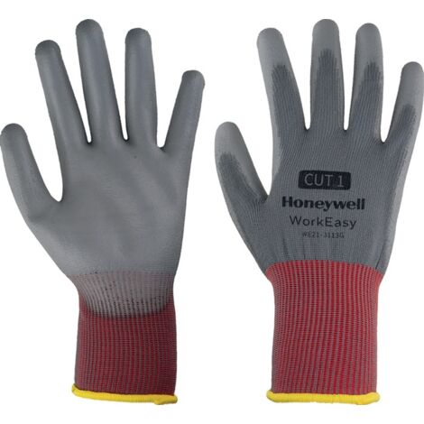 Gants Honeywell Safety WorkEasy 13G GY PU 1 taille 10, XL, Résistance abrasion/ déchirure, 1Paire, Gris ( Prix pour Paquet de 10 Paires )