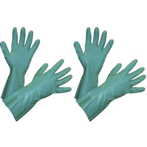 Gants industriels Taille 10/XL Vert (Lot de 2)