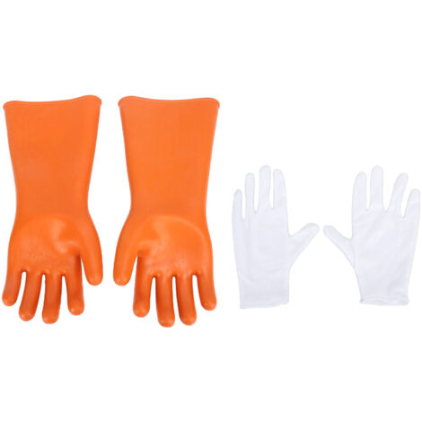 Gants isolants électriques, gants en caoutchouc haute tension (35 kV) pour techniciens de lignes électriques - Gants isolants antistatiques, gants de sécurité pour le travail