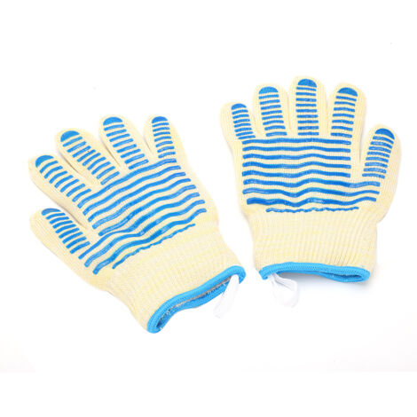 Gants isolants haute température 500°C pour four et micro-ondes - Lot de 2