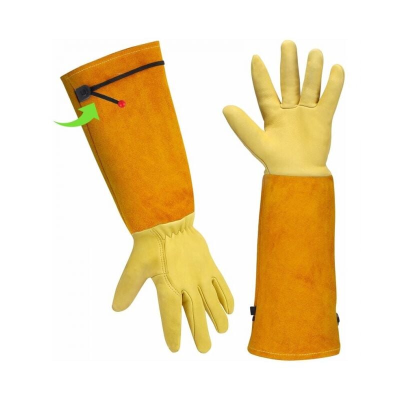 Gants Jardinage Femme/ Homme Gants De Jardinage Cuir - Cadeau Jardinage Outillage Gants Anti Coupure Gants Rosiers Epineux Outils Jardinage Long Gant