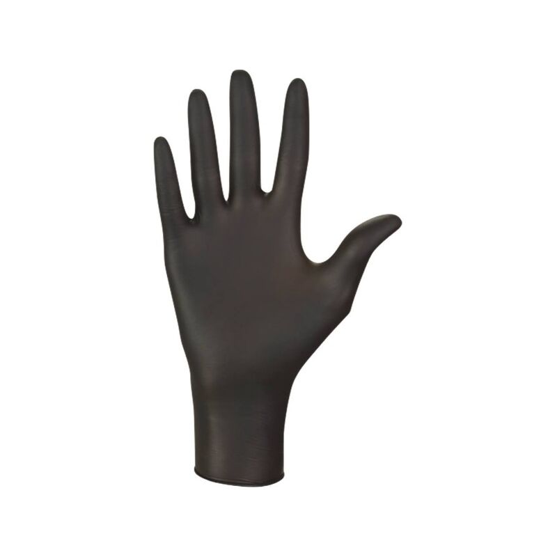 Gants jetables ambidextres nitrile 240mm 0,09mm noir T9 mercator - 65035
