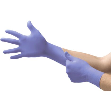 Gants jetables Ansell taille S, Nitrile Non poudrés, x 100 gants ( Prix pour Boîte de 100 )
