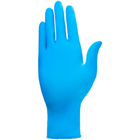 Gants jetables bleu, gants nitrile taille XS, 103 pièces/boîte, non poudrés & sans latex, gants jetables, gants disponibles en tailles S, M, L & XL