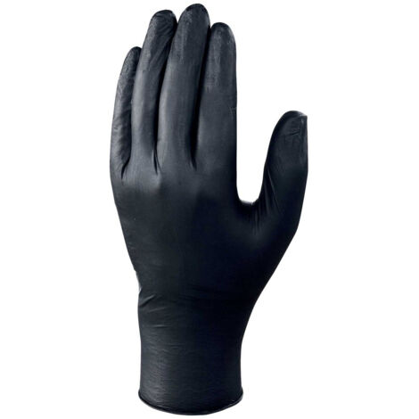 Gants Jetables En Nitrile Noir Ambidextre Boîte De 100 - Delta Plus