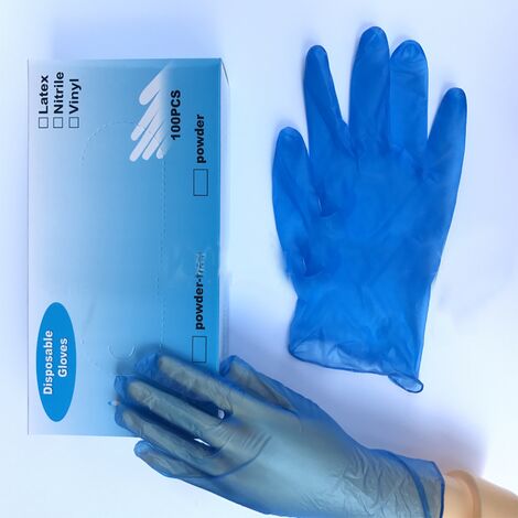 Gants jetables en nitrile XS, sans poudre, sans latex, 100 pièces/boîte, gants jetables, gants en nitrile bleu.-HARRY