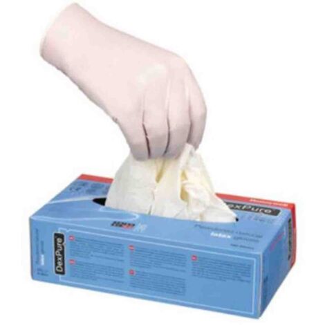 Gants jetables Honeywell Safety taille 9, L, Latex Non poudrés, x 100 gants ( Prix pour Boîte de 100 )
