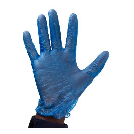 Gants jetables Vinyle RS PRO Poudré, taille M x 100 gants ( Prix pour Boîte de 100 )