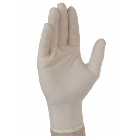 Gants latex auu1000 blanc - Divers : non poudré - Taille : 8/9 -