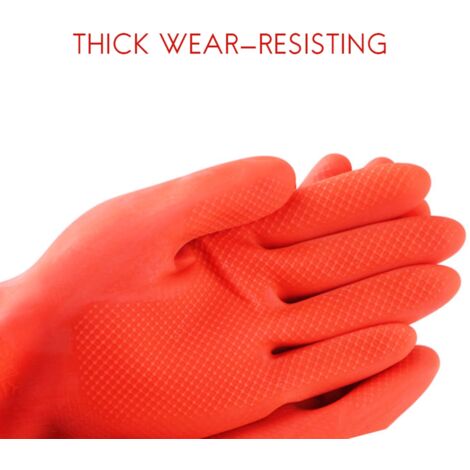 Gants Latex Étanches Longs 56cm Industrie Aquarium Résistance Élevée Paire Unique Lavage Sécurité Parfaite