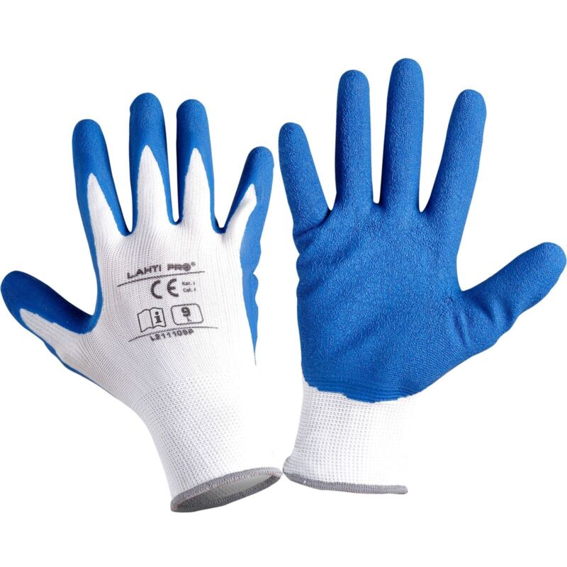 Jardibricodeco - Gants Latex Marine-blanc L211111p, 12 Paires, '11', Ce, Lahti