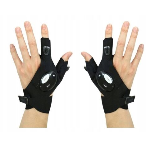 GANTS LUMINEUX À LED AVEC LAMPE TORCHE POUR ATELIER DE MÉCANIQUE