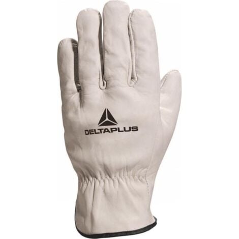 Gants de protection pleine fleur de bovin - DELTA PLUS Blanc 10