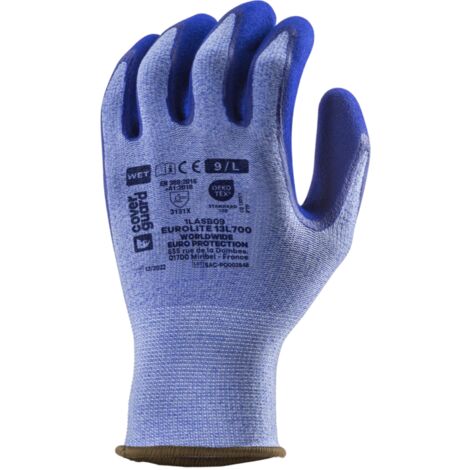 Gants manutention et de précision - Bleu - COVERGUARD 1LASB 10