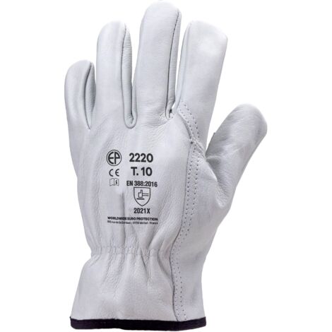Gants Manutention maîtrise tout fleur vachette standard Taille 8 - Brochable