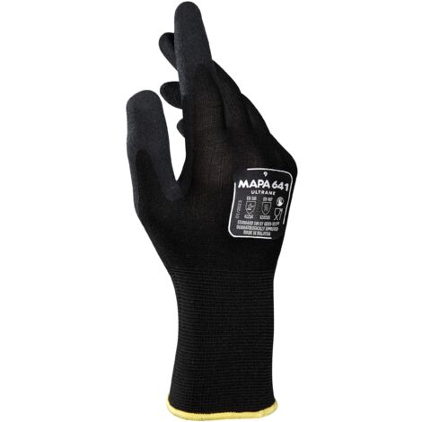 Gants Mapa ULTRANE 641 taille 6, Respirant, 1 Paire, Noir ( Prix pour 1 paire )