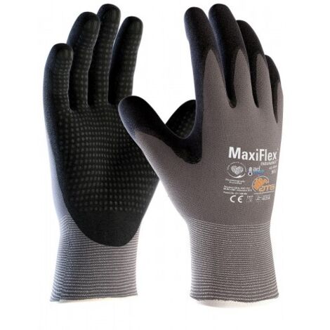 Gants MAXIFLEX ENDURANCE 42844 gris-noir sachet de 12 paires taille 9 - DIFAC