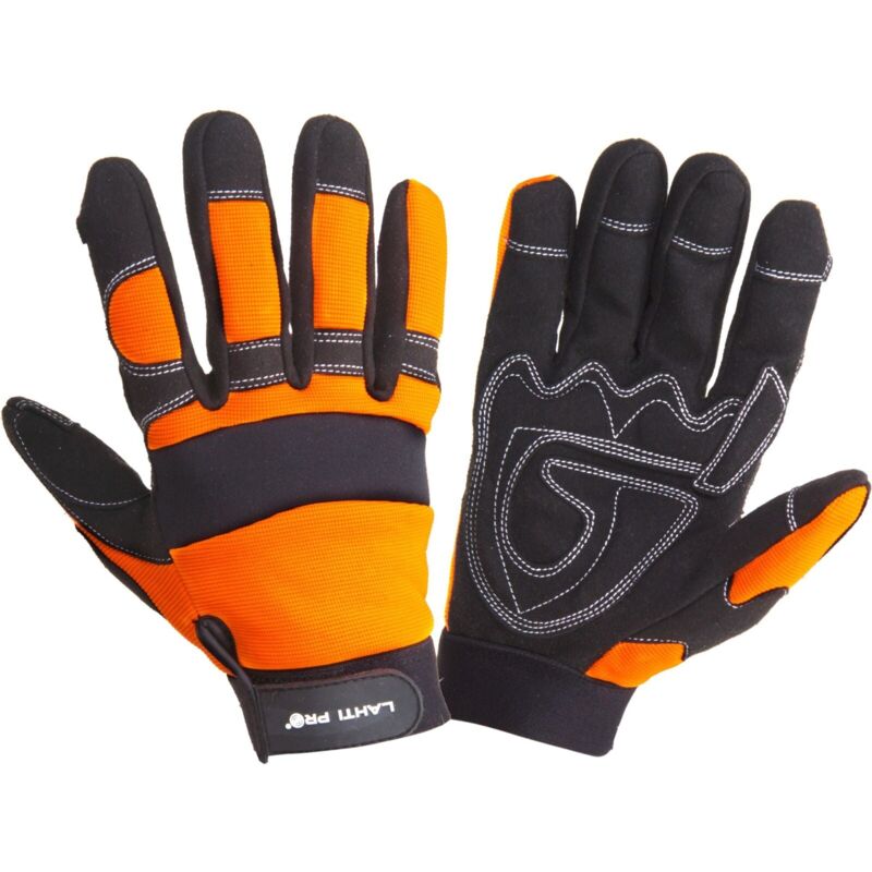 Jardibricodeco - Gants Mech. Noir-orange L280508p, Carte, '8', Ce, Lahti