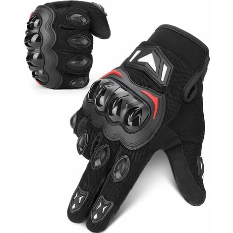 Gants de Moto Hiver Chaud Imperméable Homme Gant Protection Tactile  Plein-doigt Anti-Glissant Anti-Usure