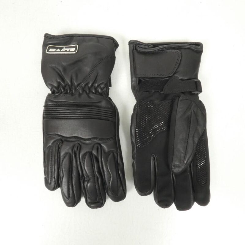 Paire Gant moto route cuir hiver S-Line pour homme / femme Taille