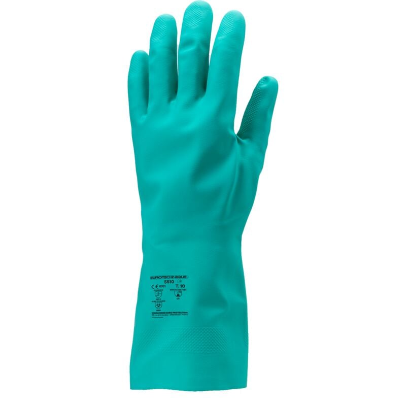 Lot de 10 - Gants Nitrile 5500 vert - ép 0 - 38 mm Taille 9