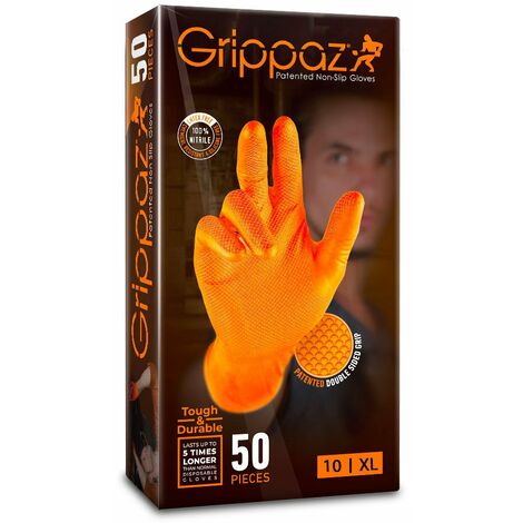 Progrip Gants Jetables 500 Pcs (10 Boîtes), Gants Nitrile Extra Forts, Gant  Nitrile Orange M, 2X Plus Épais Et Avec Structure[u1709] - Cdiscount Au  quotidien