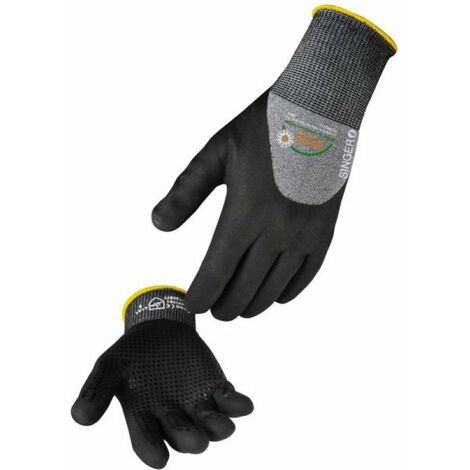 Gants Nitrile Mousse Picots T07 (x10) Adhérence Et Confort Respirant - Générique