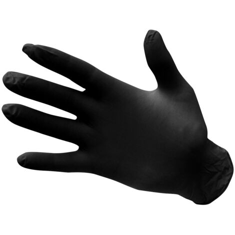 Gants Nitrile Non Poudrés à Usage Unique Couleur : Noir Taille S - Portwest