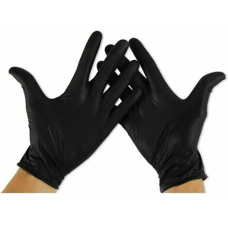 Gants latex noirs taille smedium spécial manucure au meilleur prix