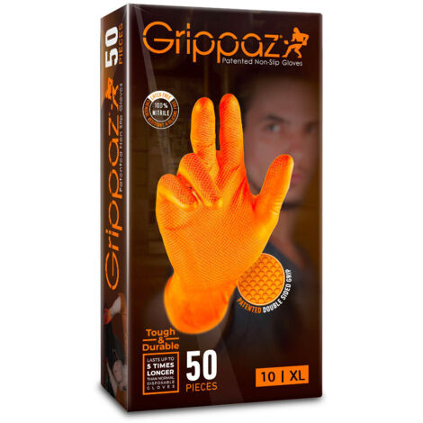 Gants nitrile taille XL – 50 gants – Compatible écran tactile – Protection optimale pour travaux de précision