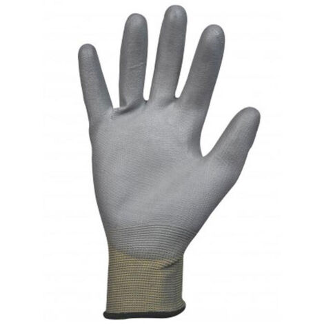 Gants polyamide nym713pug enduit polyuréthane gris - Taille : T.8 - SINGER FRERES SAS