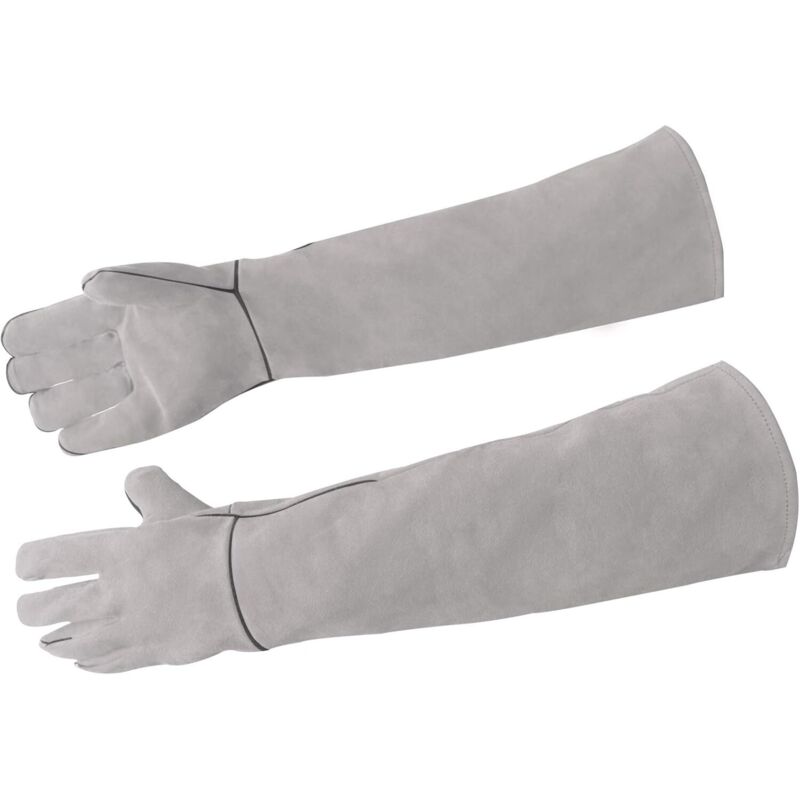 Beijiyi - Gants Polyvalents Pour Animaux de Compagnie Pour Mordre,Gants de Jardinage à Manches,Gants Pour Chien/Chat/Oiseau/Serpent/Cactus (gris)