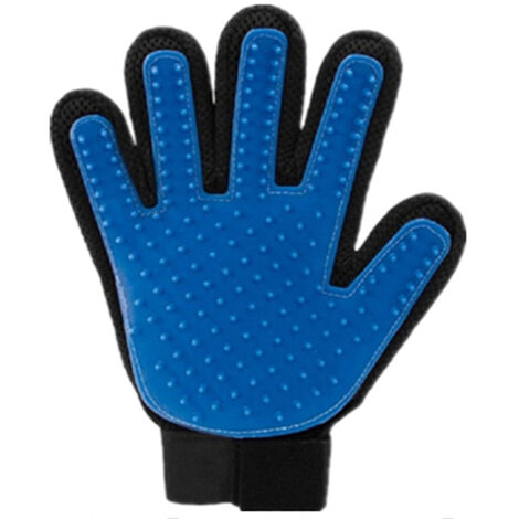 Gants pour animaux de compagnie, gants de brosse de cicatrisation doux, agent efficace d'élimination des poils d'animaux - main droite