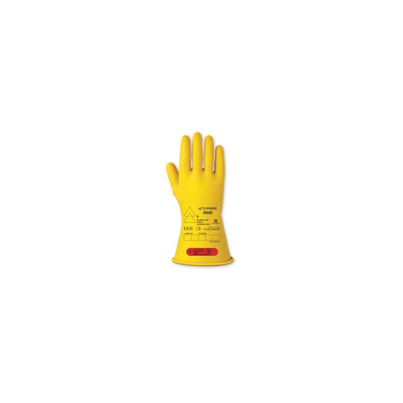 Gants pour électriciens isolés Ansell ActivArmr RIG011Y taille 9, Protection électrique, 1 Paire, Jaune ( Prix pour 1 paire )