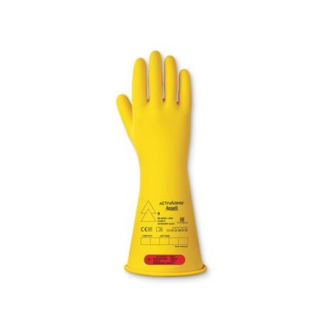 Gants pour électriciens isolés Ansell ActivArmr RIG014BY taille 9, Sécurité électrique, 1 Paire, Jaune ( Prix pour 1 paire )