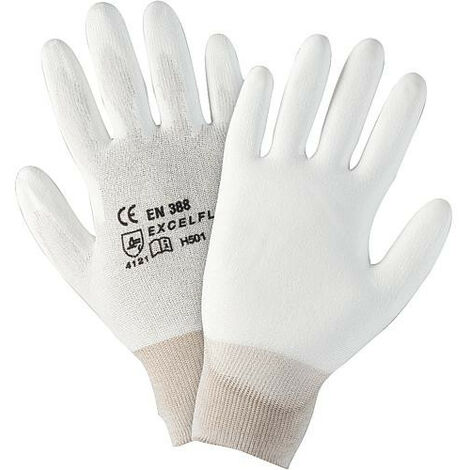 Gants pour monteur Taille L nylon blancs - lavables