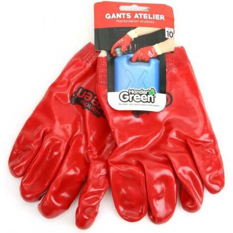 Gants produits atelier. Revêtement spécial Taille 10. HanderGreen®