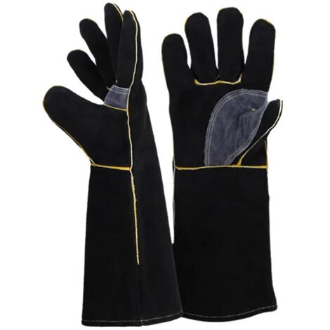 Gants résistants au feu et à la chaleur extrêmes, cuir avec coutures en kevlar(14 pouces)