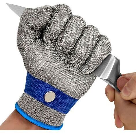 Gants résistants aux coupures Classe 5 Gants de protection de qualité alimentaire haute performance pour coupes de viande, mandolines et huîtres de cuisine de boucherie (XL)