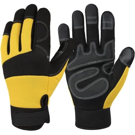 Gants résistants aux coupures Escalade Tactique Plein Doigt Combat Équitation Écran Tactile Gants En Plein Air Roping Travail Roches Parkour Mousquetons Gréement Grip Gants de protection légers-xl