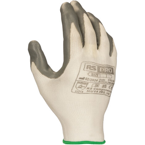 Gants RS PRO taille 8, M, Manutention générale, 12 Paires, Gris ( Prix pour Paquet de 12 )