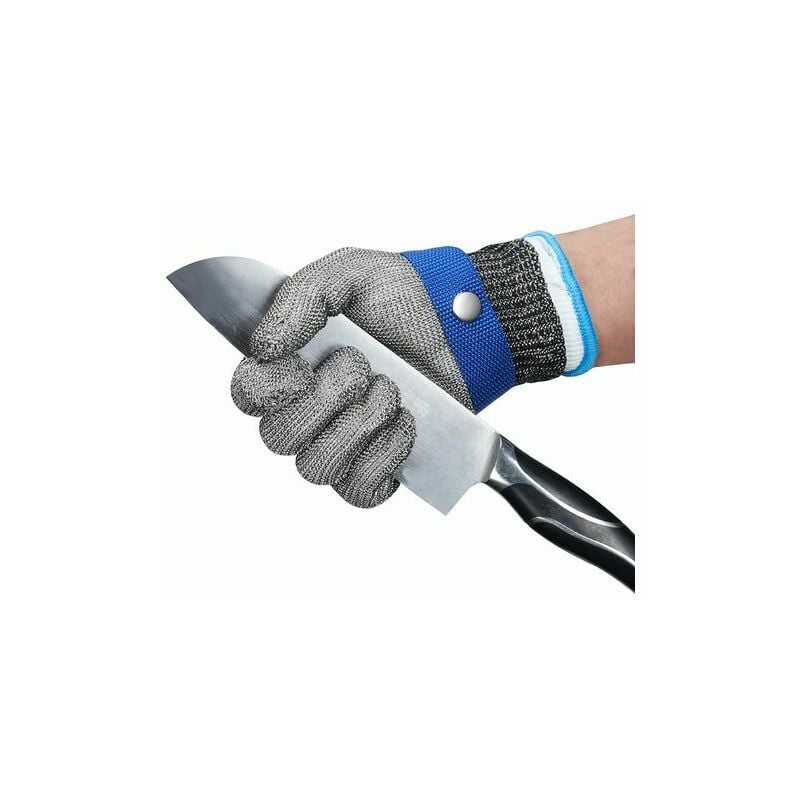 Gants résistants aux coupures, gants de boucher en acier inoxydable, gants de protection de travail de classe 5 (xl un gant) - F3CVZ - Magic