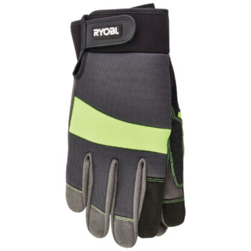 RYOBI Gants de jardinage renforcés et tactiles L RAC811L