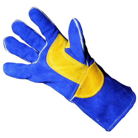 Gants soudeur anti chaleur haute protection croute de bovin taille 10 AWELCO